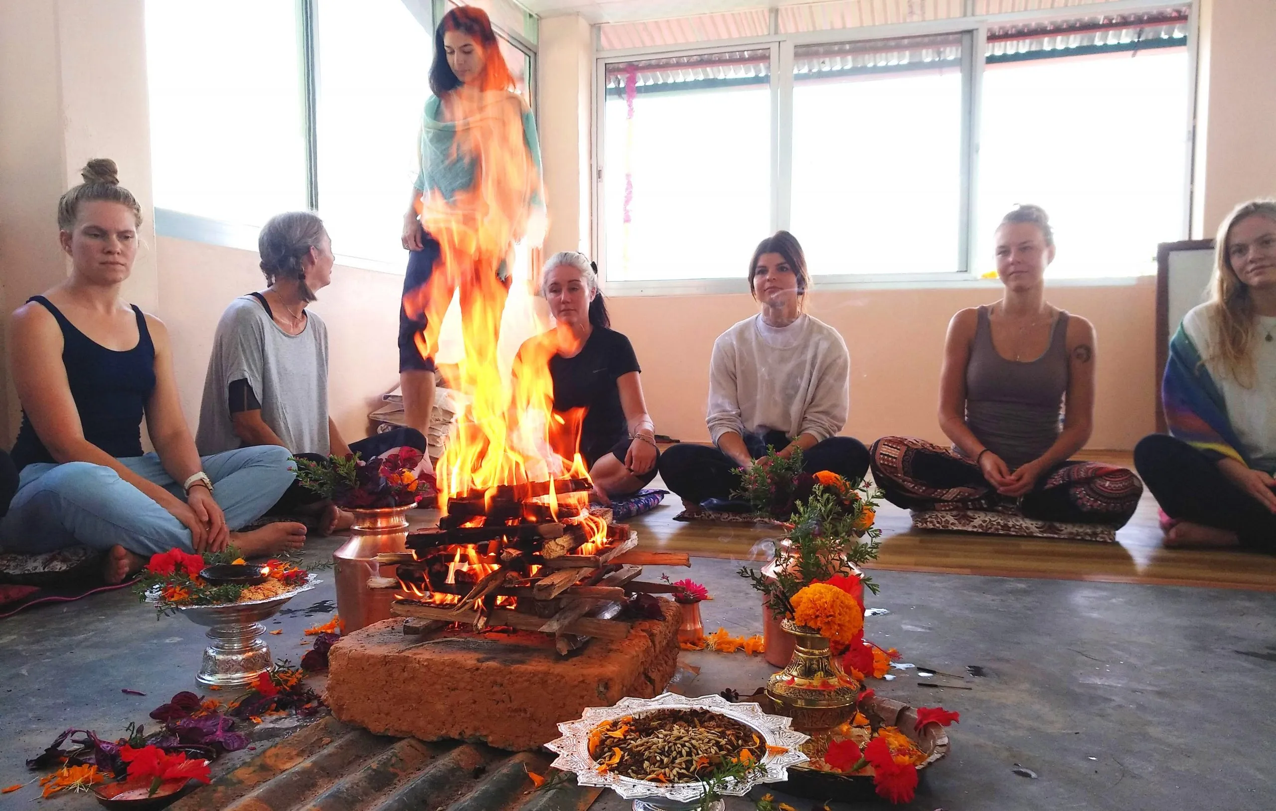 Initiation Ceremony for Students in Yoga Teacher Traning Course at Pokhara Nepal
