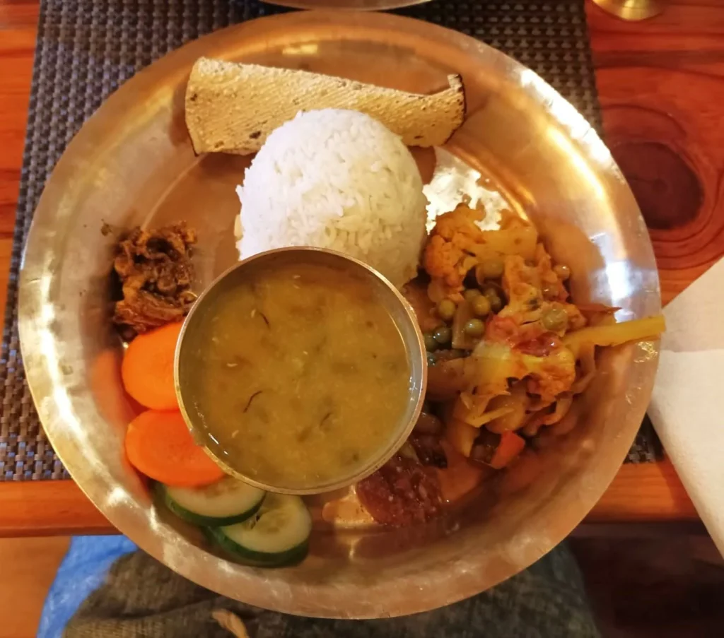 Yogic Food for the Students in Pokhara Nepal