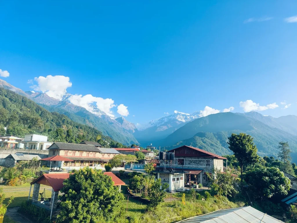 Photo of hill view in Pokhara Nepal